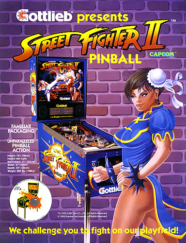 Flipper Street Fighter 2 chez Alda.fr